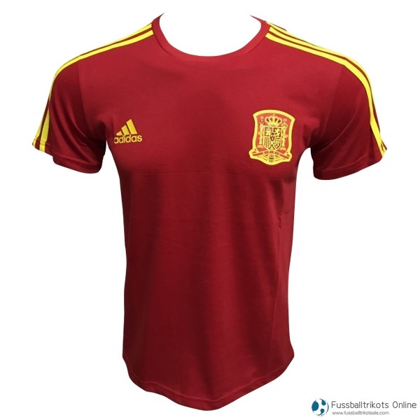 Spanien Trikot Trainingsshirt 2018 Rote Gelb Fussballtrikots Günstig